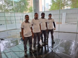 Professional deep cleaning team in Dubai villa, providing expert villa deep cleaning services.