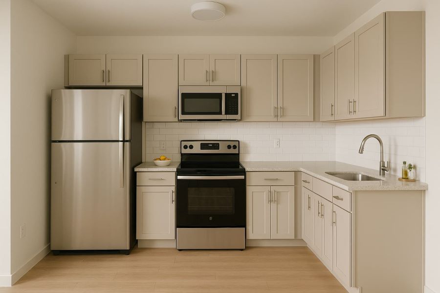 Eco kitchen deep cleaning in Dubai with steam and safe green products