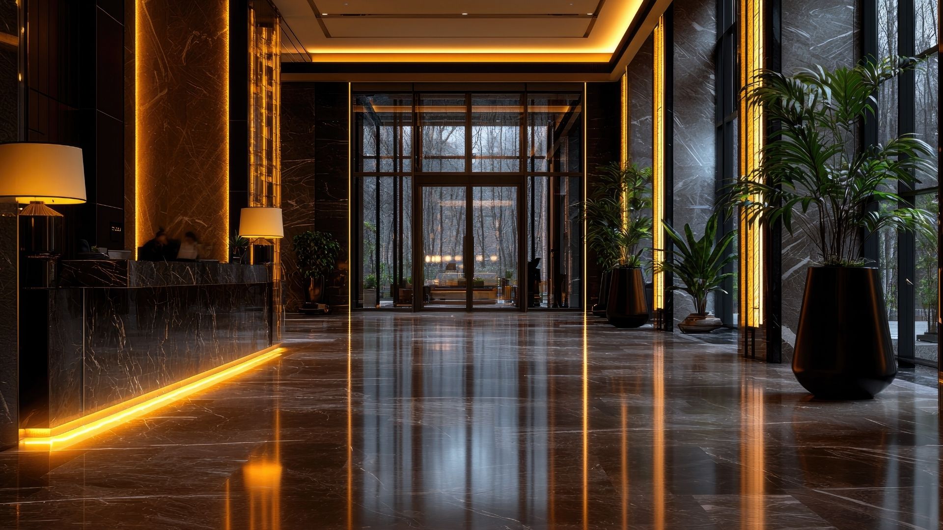 After marble polishing & restoration