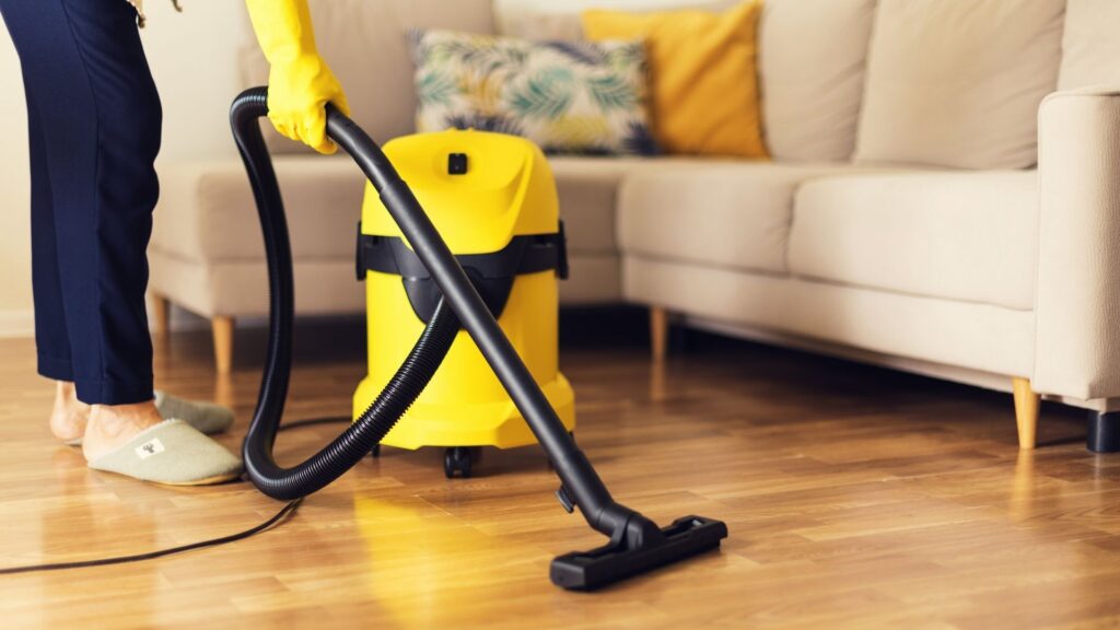 House Cleaning Services in Dubai while cleaning.