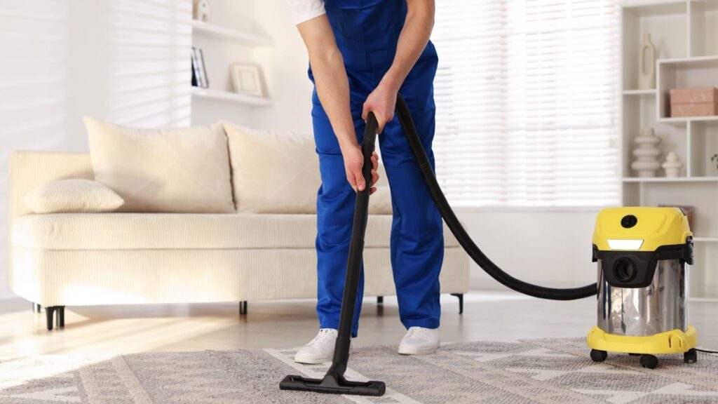 House Cleaning Services in Dubai while cleaning.
