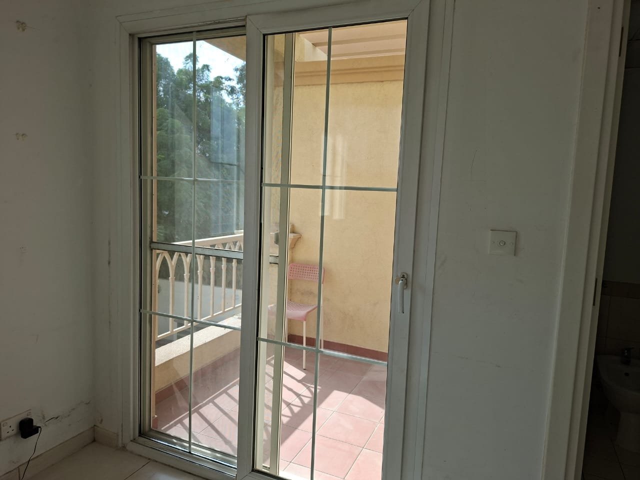 Before balcony deep cleaning condition in residential apartment Dubai