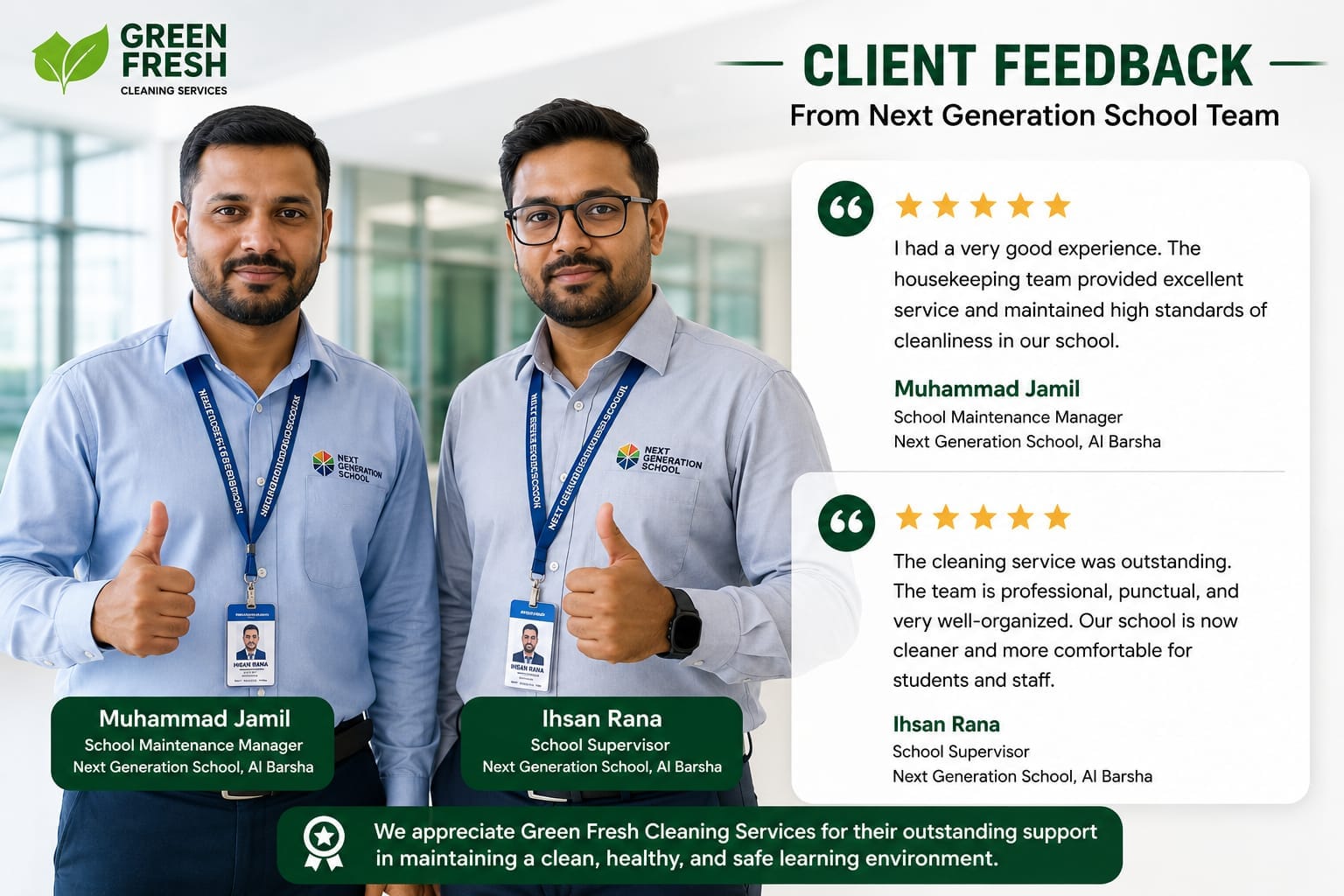 Google Reviews for School Vinyl Floor Restoration and Polishing Service Dubai