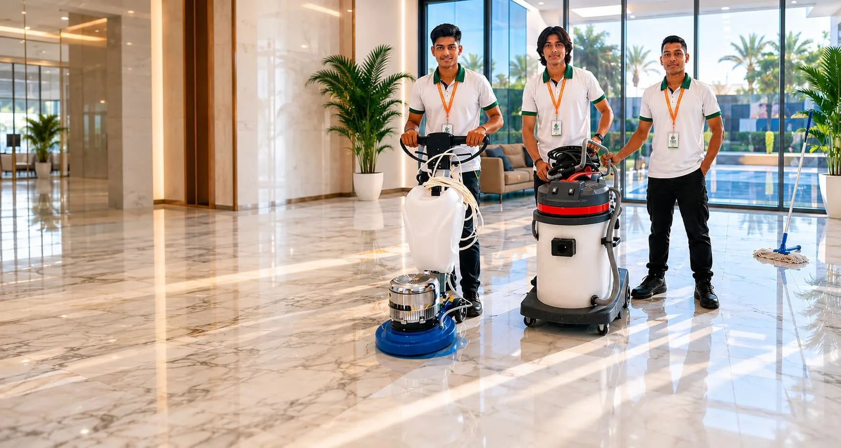 Eco-friendly floor polishing and deep cleaning services in Dubai